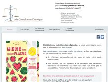 Tablet Screenshot of maconsultationdietetique.fr